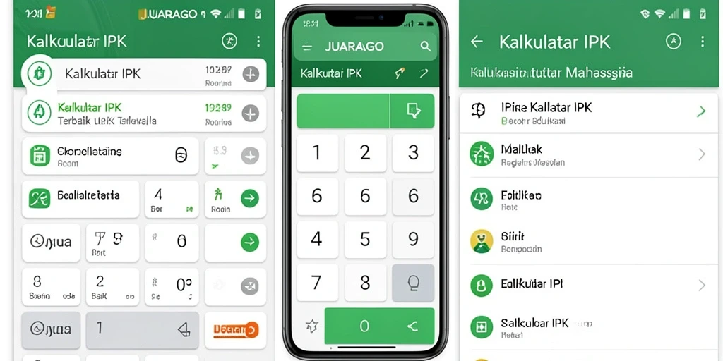 Tampilan antarmuka JUARAGO yang sederhana dan fungsional untuk Kalkulator IPK.