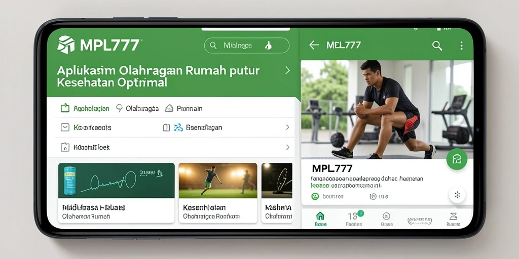 Antarmuka MPL777 yang menarik dan user-friendly untuk olahraga rumah.