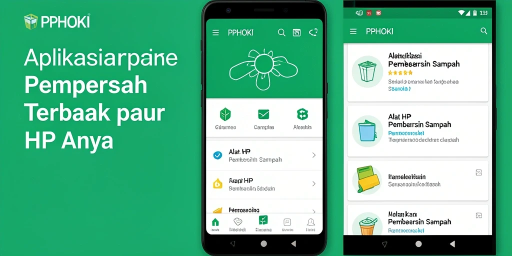Tampilan antarmuka utama aplikasi PPHOKI sebagai Pembersih Sampah.