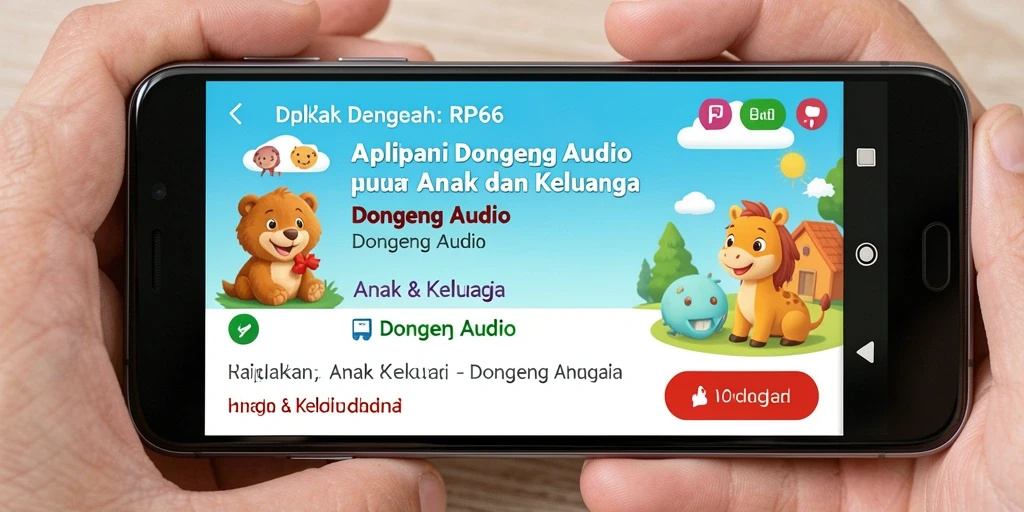 Antarmuka RP66 yang ramah anak dengan fitur cerita audio.