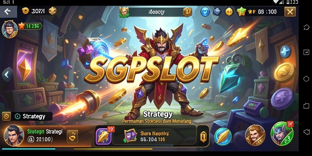 Tangkapan layar SGPSLOT menampilkan grafik yang menarik dan antarmuka permainan yang intuitif.