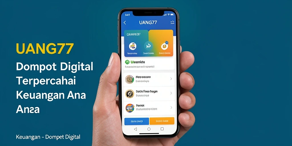 Antarmuka UANG77 yang user-friendly untuk transaksi keuangan.