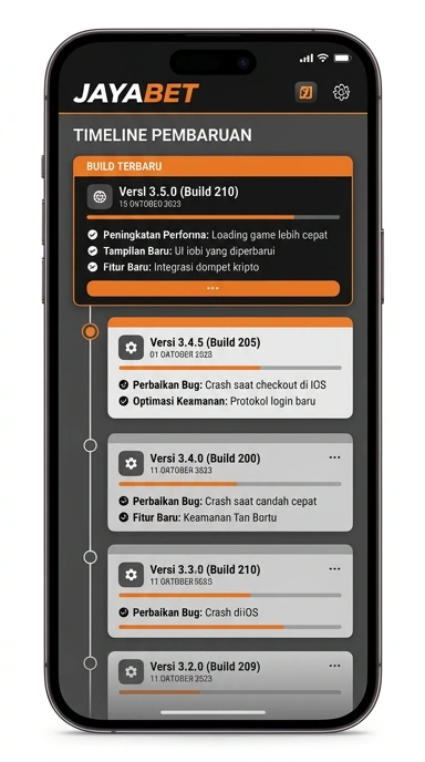 Riwayat Versi Terbaru Aplikasi jayabet untuk Android